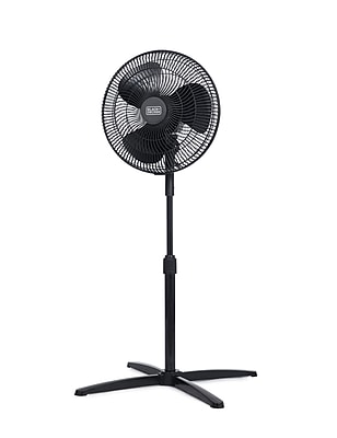 Black & Decker 16″ Oscillating Pedestal Fan, 3-Speed, Black (BFP16MXB) Sansujyuku sansujyuku.com