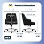 Serta Scarlett Ergonomic Velvet Swivel Computer and Desk Chair, Black (CCHR10011D)~#|#~BE110704-98D3-446F-B11F8227187961B2_sc7