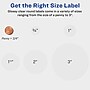 Avery Easy Peel Laser/Inkjet Round Labels, 3/4" Dia, Glossy Clear, 400 Labels/Pack (4222)~#|#~BE124EBC-4105-48AA-8375385C1EB4DC83_sc7