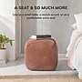 Anji Mountain Madison Ivory Brown Fabric Square Pouf Ottoman (AMBPF103-1818)~#|#~BE17C2AC-FDFA-4AA6-AC67ECA6BD63C8DF_sc7