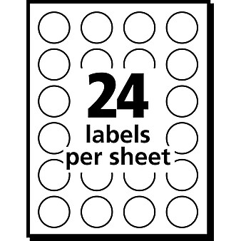 Avery Laser/Inkjet Color Coding Labels, 3/4" Dia., Dark Blue, 1008 Labels Per Pack (5469)