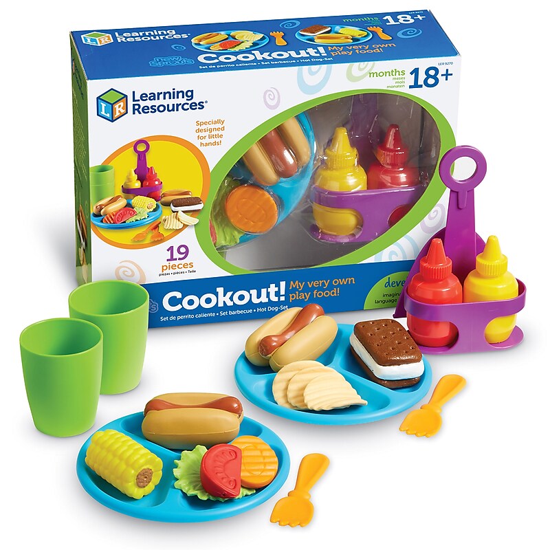 Learning Resources New Sprouts Cookout  Learning Toys,  Assorted Colors, 19 Pieces (LER9270) image 1