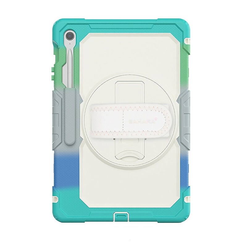 SaharaCase Raider Series TPU 13.1" Heavy Duty Case with Hand Strap for S10 FE+, Iridescent Blue (TB00472) image 1