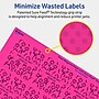 Avery Square Laser/Inkjet Multipurpose Labels, 2-1/8" x 2-1/8", Neon Magenta (120/Pack)~#|#~BE23C9A6-4CCD-439A-959F1863480A27D8_sc7