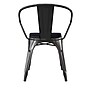 Flash Furniture Luna Indoor-Outdoor Chair with Arms, Black with Black Seat (CH31270BKPL1B)~#|#~BE27163A-DAF0-473C-939E535D0090E050_sc7