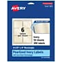 Avery Pearlized Ivory Rectangle Multipurpose Labels, 3-1/3" x 4", Ivory, 300/Box (94215)~#|#~BE2E3AF2-5E64-4677-BC70A65CDF685522_sc7