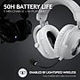 Logitech PRO X 2 LIGHTSPEED Wireless Bluetooth Stereo Gaming Over-the-Ear Headset, 3.5mm, White (981-001268)~#|#~BE319EB4-CF46-42D0-89360541FC6FCDF1_sc7