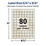 Avery Pearlized Ivory Burst Multipurpose Labels, .75" x .75", Ivory, 800/Pack (94610)~#|#~BE35B5ED-0071-4BFF-8E78A6AD490B02C8_sc7