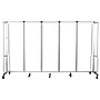 National Public Seating Robo Series 5-Panel Folding Mobile Room Divider, 72"H x 118"W, Clear Acrylic (RDG6-5CA)~#|#~BE396C50-6695-4AAF-B271DDDA4E4CEAEF_sc7