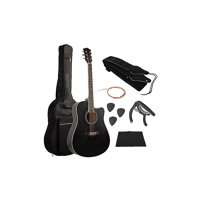 Hey! Play! 41" Acoustic Guitar Kit (80-TT0079-BK)
