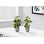 Monarch Specialties Inc. 14" Artificial Ficus Elastica Plant in Pot, 2/Set (I 9558)~#|#~BE41D48C-88D2-4686-BB9D3EF84DB0A248_sc7