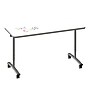 Correll 60"W x 24"D Adjustable Foldable Rectangular Training Room Table, Laminate, With Wheels, Frosty White Dry Erase~#|#~BE482616-92F5-422C-9F308680F268015B_sc7
