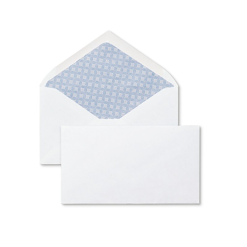 Staples Gummed Security Tinted #6 3/4 Business Envelopes, 3 5/8" x 6 1/2", White, 250/Box (19254) image 1