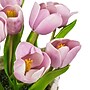 National Tree 10" Company Mauve Tulip Bouquet in White Basket (MT81-10926GMV-1)~#|#~BE563BC3-D394-497B-A2C3C58ED1A9C0BD_sc7