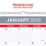 2026 Staples 22.19" x 29" Monthly Wall Calendar, White/Red/Gray (ST63005-26)~#|#~BE56B552-F24F-4137-8DE0942414DFD8A2_sc7