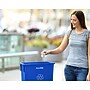 Alpine Industries Polypropylene Recycling Bin, 23 Gallon, Blue, 3/Pack (ALP477-R-BLU-3PK)~#|#~BE573877-AD2D-4403-B0FC61D1B51B5B95_sc7