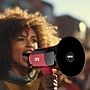QFX BT-1000 QFXBT1000RED Rechargeable Solar Megaphone, 5-Watt, Red/Black~#|#~BE586998-8956-4B8D-ADFA0290D2B5A1C1_sc7