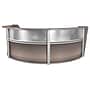 Regency Marque 144"W Curved Reception Desk Workstation, Driftwood Gray (77313GY)~#|#~BE5B0988-D646-443B-9CE075F3E0F58F68_sc7