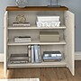 Bush Furniture Fairview Small Storage Cabinet with Doors, Antique White/Tea Maple (WC53296-03)~#|#~BE5D3734-FEBD-462C-9684021F0B34BEAA_sc7