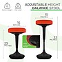Uncaged Ergonomics Wobble Fabric Backless Stool, Red (WSR)~#|#~BE677EBF-DF53-4DEF-A02B4A50E76CE93F_sc7