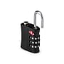 Bugatti Bondstreet 3-Digit Combination Lock, Black, 2/Set (TAC5413BS-BLK)~#|#~BE690BDA-72D5-4F13-A7EC7B150E8C725B_sc7
