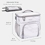 Bentgo Prep Deluxe Insulated Lunch Bag, White Marble (BGPRPBAG-WM)~#|#~BE6A4667-A4C4-4B57-9778691B4B228EF6_sc7