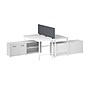 Bush Business Furniture Hustle 30"H x 60"W 2 Person Back to Back Cubicle Workstation, White (HUS015WH)~#|#~BE6A568E-6C5D-4088-A6B06CDEF6BB5B67_sc7