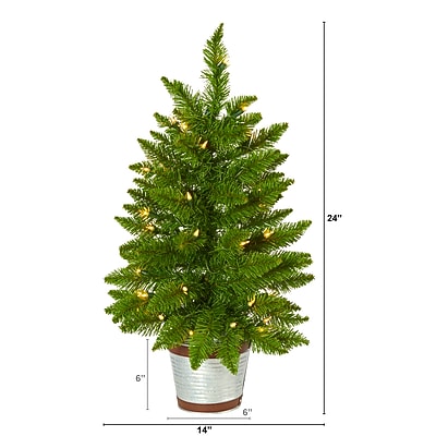 Providence Pine Pre-Lit Artificial Christmas Tree - Thumbnail 2
