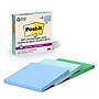 Post-it Oasis Recycled Super Sticky Notes, 4" x 4", Oasis Collection, Lined, 70 Sheets/Pad, 3 Pads/Pack (675R-3SST)~#|#~BE719D0E-A056-44B2-8ACAEE86332C2B2B_sc7