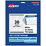 Avery Laser/Inkjet Rectangle Waterproof Multipurpose Labels, 3.4375"  x 0.6667", White, 750/Pack (94210)~#|#~BE76A0D2-EA4D-472D-9E5DD76C7F663BBA_sc7