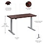 Bush Business Furniture Move 60 Series 48"W Electric Height Adjustable Standing Desk, Hansen Cherry (M6S4824HCSK)~#|#~BE80ABE8-8154-4924-A2FDBEC220471325_sc7