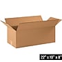 22" x 10" x 8" Shipping Boxes, 32 ECT, Brown, 20/Bundle (22108)~#|#~BE82AC8E-724D-4701-9BC0429F751D155A_sc7