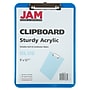 JAM Paper Plastic Clipboard, Letter Size, Blue, 12/Pack (340926882AZ)~#|#~BE845585-541F-46B1-9D06D8067F6CED38_sc7