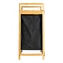 Household Essentials 2-Section Hamper with Lid, Bamboo, Black (HE1174)~#|#~BE873671-6F67-447A-AF599F14F077E6EE_sc7