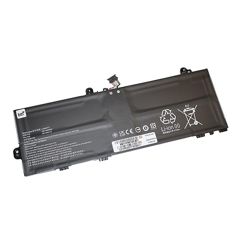 Battery Technology Lithium-Ion Laptop Battery for Lenovo ThinkPad X13 Gen 6 and 13w 2-in-1 Gen 3, Black (5B11M90123-BTI) image 1