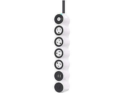 360 Electrical Powercurve 4-Outlet 4-USB Port Surge Protector, 6′, White (3E0777-WVG4NA) Sansujyuku sansujyuku.com