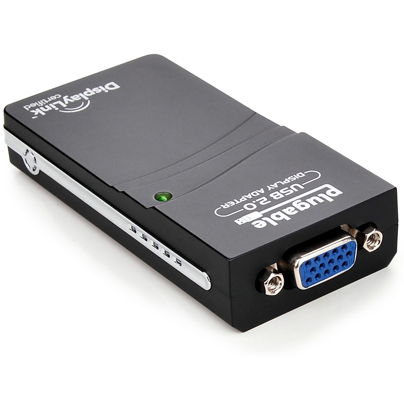 Plugable USB 2.0 External Graphic Adapter, Black (USB-VGA-165) image 1