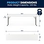 Flash Furniture Elon Folding Table, 96" x 18", Granite White (DADYCZ2442GW)~#|#~BE8C2308-C21D-49F1-BC230A654DCA7F3B_sc7