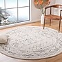Safavieh Tulum Collection 10' Round Indoor Area Rug, Machine Made, Ivory/Grey (TUL268A-10R)~#|#~BE901946-DD59-45B6-AB48F4D34BE0E246_sc7