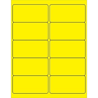 Tape Logic Tape Logic Inventory Rectangle Labels, "Fluorescent Packs, 3" X 5", Assorted Colors 5000case Dl1234