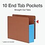 Pendaflex File Pocket, 3 1/2" Expansion, Letter Size, Brown/Blue, 10/Box (1007026)~#|#~BE935EEC-990A-414E-BEF4D45E644AE8CB_sc7