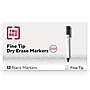 TRU RED™ Pen Dry Erase Markers, Fine Tip, Black, 12/Pack (TR61435/TR54566)~#|#~BE96C1FC-0CAB-4A8B-B095AA357DDCE1E7_sc7