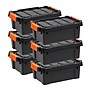 Iris 13 Quart Heavy Duty Store-It-All Plastic Latching Storage Tote, Black, 6/Pack (500151)~#|#~BE9DA005-0D39-4163-ADDBAF3CFFB423FB_sc7