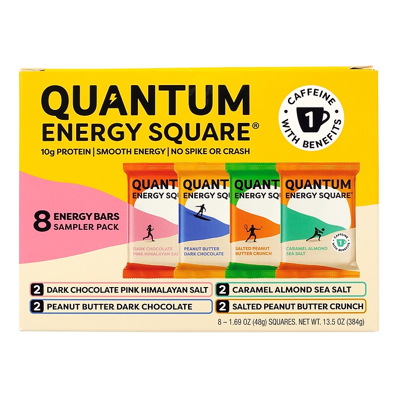 Quantum Gluten Free Energy Squares Variety Pack, 8/Pack (381-00007) image 1