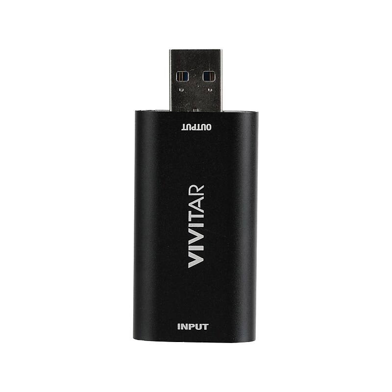 Vivitar Creator Series HDMI to USB Video Capture Card, Black (VIVRW7310-NOC-STK-12) image 1