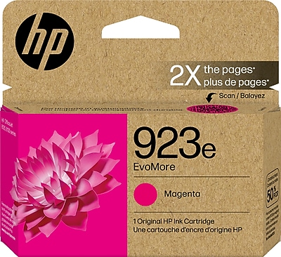 HP 923e EvoMore Magenta High Yield Ink Cartridge, Prints Up to 800 Pages (4K0T5LN) Sansujyuku sansujyuku.com