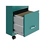 Space Solutions SOHO Smart File 2-Drawer Mobile Vertical File Cabinet, Letter Size, Lockable, Pearl White/Teal (25333)~#|#~BEB2EBFF-04EE-47BE-B065AB16908DC275_sc7