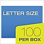 Pendaflex Recycled End Tab File Folder, Straight Cut, Letter Size, Blue, 100/Box (H110DBL)~#|#~BEB67DD6-9FB4-4477-977E4A2D4E3E2949_sc7