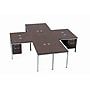 Boss Office Products Simple System 60"W L-Shaped Desk with Pedestal, Driftwood, 4/Set (SGSD019-101)~#|#~BEB6F250-53DB-4723-8F103F55DA2F09CA_sc7
