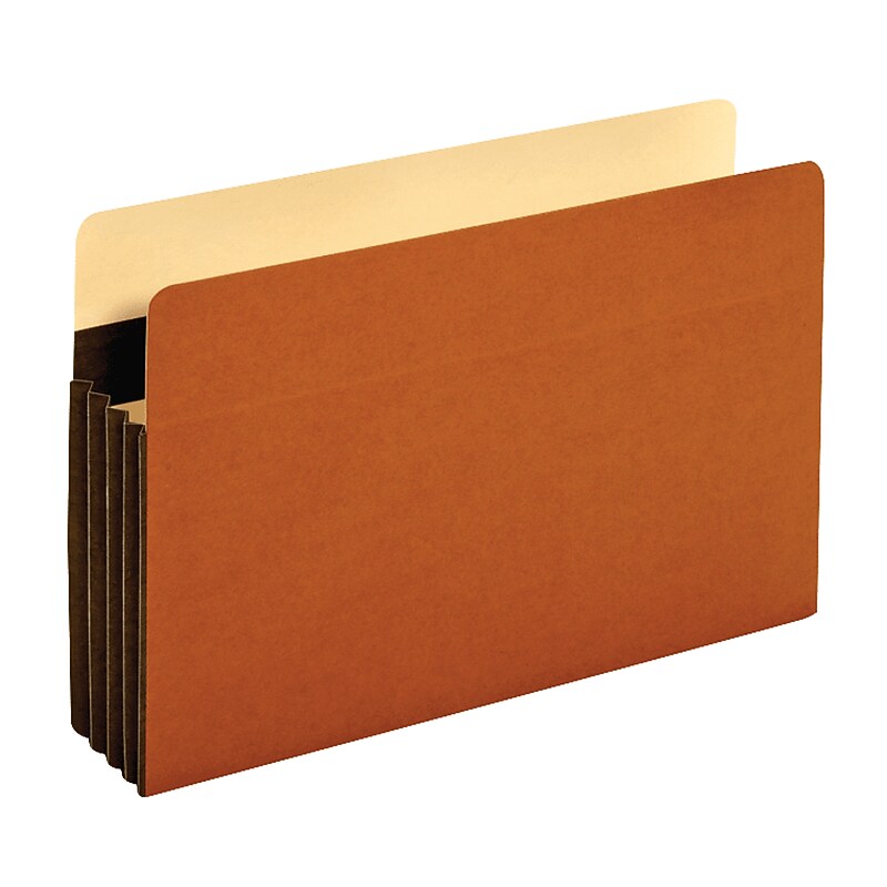 Pendaflex Heavy Duty Reinforced File Pocket, 3 1/2" Expansion, Legal Size, Brown, 10/Box (C1526EHD-10) image 1